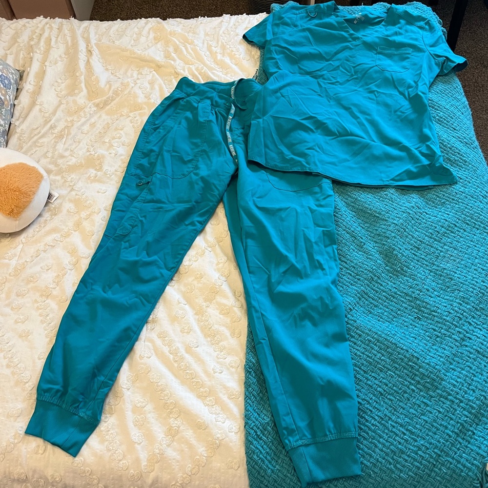 Teal Scrub Set